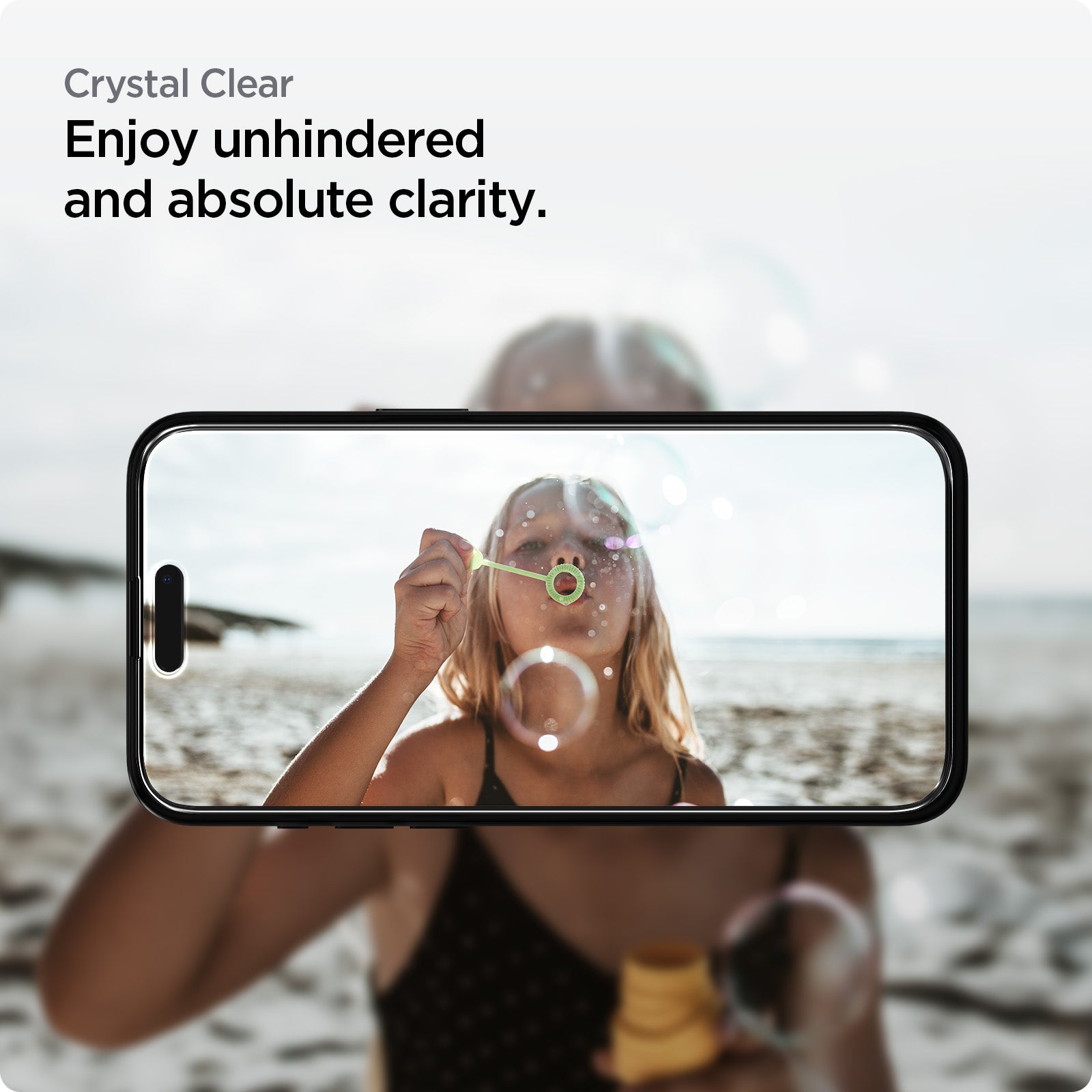 AGL06895 - iPhone 15 Pro Screen Protector AlignMaster GLAS.tR crystal clear. enjoy unhindered and absolute clarity.