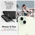 ACS06639 - iPhone 15 Plus Case Thin Fit in black thin fit. Bare essentials. compatibility only with iPhone 15 Plus. Not compatible with iPhone 15 | 15 Pro | 15 Pro Max