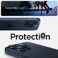 AGL07164 - iPhone 15 Pro / 15 Pro Max Optik Pro Lens Protector in blue titanium capture the moment. protection.
