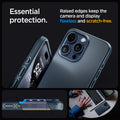 ACS06688 - iPhone 15 Pro Case Thin Fit in metal slate essential protection. Raised edges keep the camera and display flawless and scratch free.
