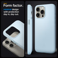 ACS06693 - iPhone 15 Pro Case Thin Fit in mute blue sleek form factor. Minimal design with protection day in, day out.