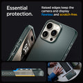 ACS06548 - iPhone 15 Pro Max Case Thin Fit in abyss green essential protection. Raised edges keep the camera and display flawless and scratch free.