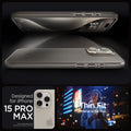 ACS06545 - iPhone 15 Pro Max Case Thin Fit in gunmetal designed for iPhone 15 pro max. Thin fit. Minimal to the max.