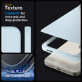 ACS06550 - iPhone 15 Pro Max Case Thin Fit in mute blue smooth texture. Coated PC for extra grip and drop protection. Aircushion tech.