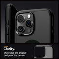 ACS08134 - iPhone 16 Pro Case Ultra Hybrid (MagFit) in Frost Black crystal clarity. Showcase the original design of the device.