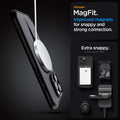ACS08003 - iPhone 16 Pro Max Case Ultra Hybrid (MagFit) in Frost Black stronger magfit. improved magnets for snappy and strong connection. Extra snappy. accessory not included.