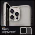 ACS08138 - iPhone 16 Pro Case Ultra Hybrid (MagFit) in Frost Natural Titanium crystal clarity. Showcase the original design of the device.