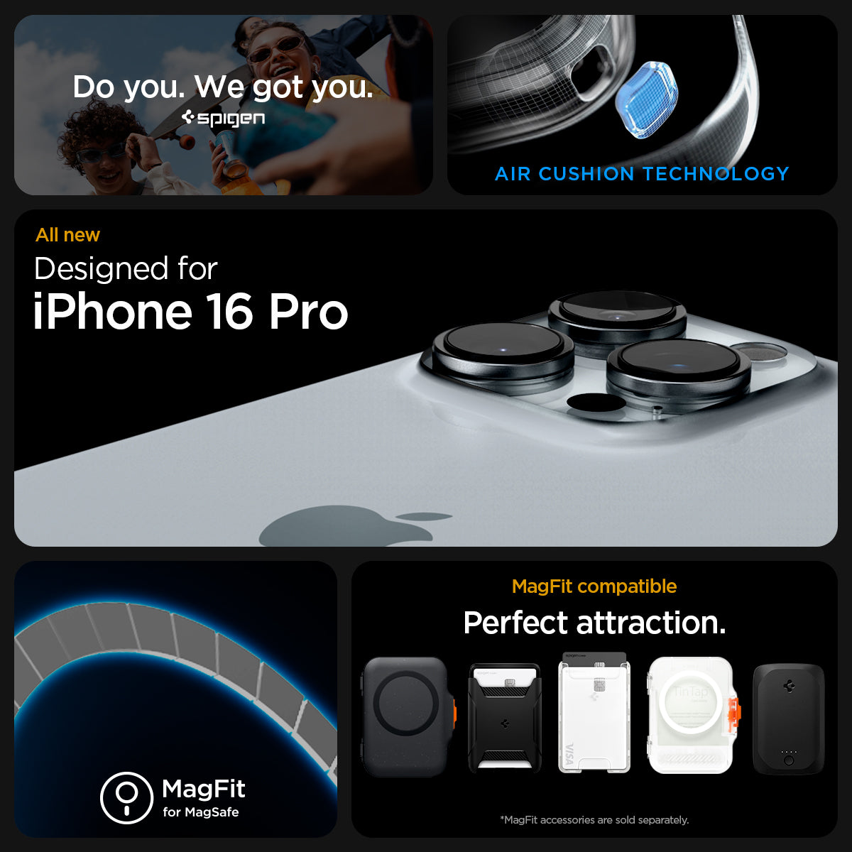 ACS08694 - iPhone 16 Pro Case Ultra Hybrid (MagFit) in Frost Rose Titanium do you. we got you. easy approach. all new designed for iPhone 16 pro. Magfit for magsafe. Magfit compatible. perfect attraction.