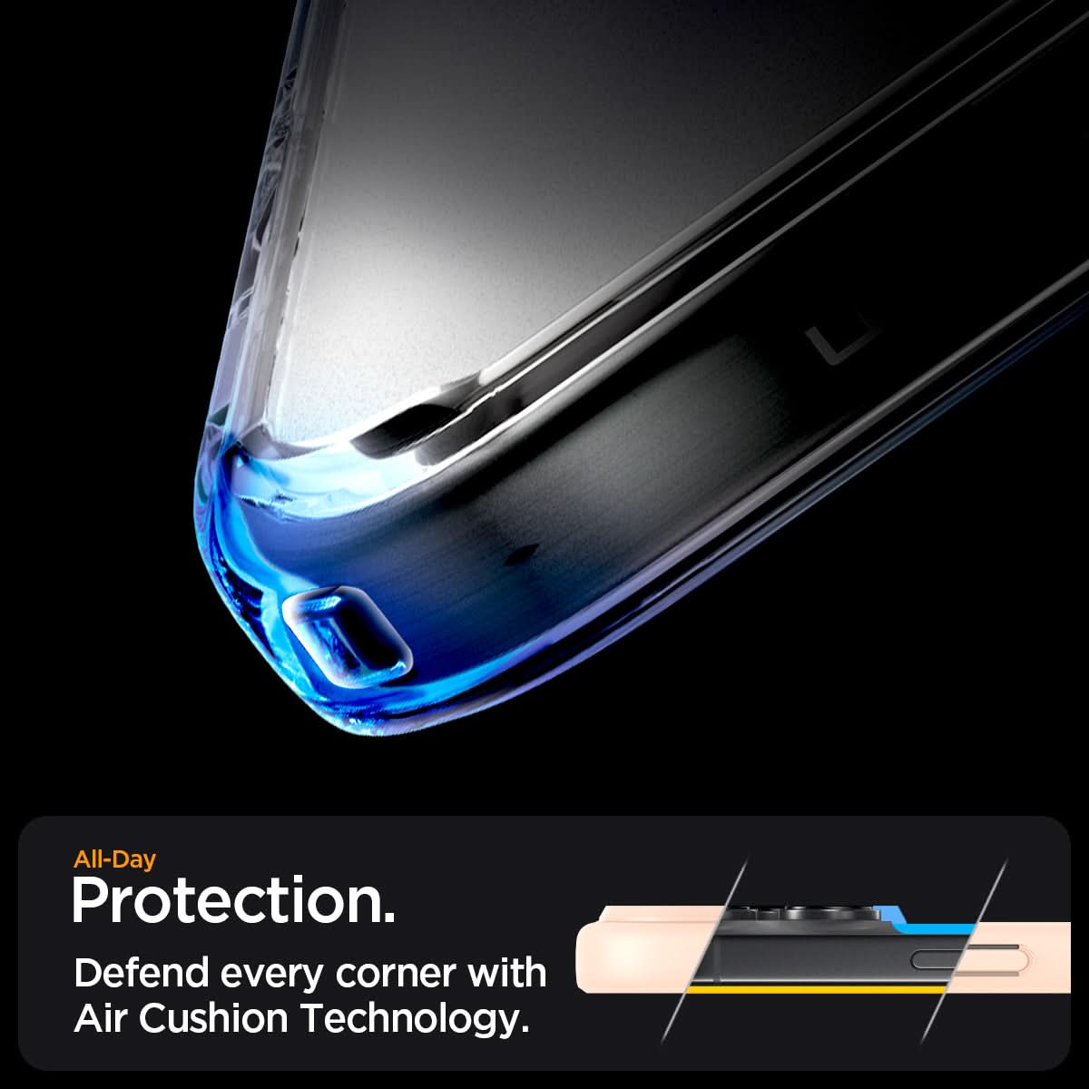 ACS08694 - iPhone 16 Pro Case Ultra Hybrid (MagFit) in Frost Rose Titanium all day protection. Defend every corner with air cushion technology.