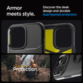 ACS08034 - iPhone 16 Pro Max Case Slim Armor (MagFit) in Black showing the armor meets style. Discover the sleek design and durable dual-layered protection