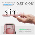 ACS06795 - iPhone 15 Case Ultra Hybrid in rose crystal showing the right amount of added depth for optimal slimness. 0.31