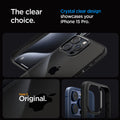 ACS06713 - iPhone 15 Pro Case Ultra Hybrid in matte black showing the clear choice. Crystal clear design showcases your iPhone 15 Pro