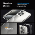 ACS06707 - iPhone 15 Pro Case Ultra Hybrid in crystal clear showing the clear choice. Crystal clear design showcases your iPhone 15 Pro