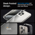 ACS06708 - iPhone 15 Pro Case Ultra Hybrid in frost clear showing the sleek and frosted design. Semi-clear coating and sleek bumpers showcase your new iPhone