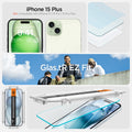 AGL06883 - iPhone 15 Plus Screen Protector EZ FIT GLAS.tR (Sensor Protection) iPhone 15 plus. Not compatible with iPhone 15, 15pro, 15 pro max. Glas.tR EZ Fit. designed by spigen.
