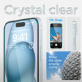 AGL06883 - iPhone 15 Plus Screen Protector EZ FIT GLAS.tR (Sensor Protection) crystal clear. oh snap. enjoy the same original clarity.