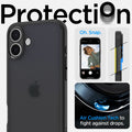 ACS08200 - iPhone 16 Case Ultra Hybrid in Frost Black protection. Oh snap. air cushion tech to fight against drops.