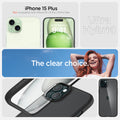ACS06657 - iPhone 15 Plus Case Ultra Hybrid in matte black showing the compatibility only with iPhone 15 Plus. Not compatible with iPhone 15 | 15 Pro | 15 Pro Max
