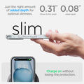 ACS06653 - iPhone 15 Plus Case Ultra Hybrid in crystal clear showing the right amount of added depth for optimal slimness. 0.31