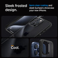 ACS06568 - iPhone 15 Pro Max Case Ultra Hybrid in frost black showing the sleek and frosted design. Semi-clear coating and sleek bumpers showcase your new iPhone