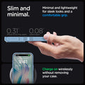 ACS06572 - iPhone 15 Pro Max Case Ultra Hybrid in sierra blue showing the slim and minimal. Minimal and lightweight for sleek looks and a comfortable grip. 0.31