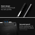 ACS01024 - iPad Pro 11-inch Case Rugged Armor Pro in Black showing the sleek design. Minimal added bulk for slim profile. Secured pencil. Extra cautionary to keep pencil in place