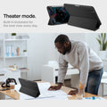 ACS07020 - iPad Pro 11-inch Case Urban Fit in Black showing the theater mode. Built-in kickstand for the best view every day