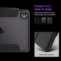 ACS07016 - iPad Pro 11-inch Case Ultra Hybrid Pro in Black showing perfect from edge to edge. Keep your iPad Pro clear from drops and scratches. Solid corner for protection