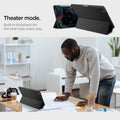 ACS07010 - iPad Pro 12.9-inch Case Urban Fit in Black showing the theater mode. Built-in kickstand for the best view every day