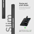 ACS07010 - iPad Pro 12.9-inch Case Urban Fit in Black showing the precise and sleek cutouts for all buttons and ports. Automatically turns on and off to conserve battery life