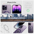 ACS05585 - iPhone 14 Pro Case Ultra Hybrid (MagFit) in deep purple Not compatible with iPhone 14, 14plus, 14 pro max. ultra hybrid magfit. the clear choice