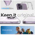 ACS04825 - iPhone 14 Pro Max Case Ultra Hybrid (MagFit) in white crystal clear design. Keep it original. Simply pleasing