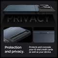 ACS06730 - iPhone 15 Pro Case Slim Armor CS in metal slate protection and privacy. Protects and conceals out ID and credit cards as well as your device.