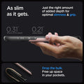 ACS06729 - iPhone 15 Pro Case Slim Armor CS in rose gold as slim as it gets. Just the right amount of added depth for optimal slimness and grip. drop the bulk. free up space in your pocket.