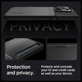 ACS06589 - iPhone 15 Pro Max Case Slim Armor CS in black protection and privacy. Protects and conceals out ID and credit cards as well as your device.