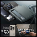 ACS06592 - iPhone 15 Pro Max Case Slim Armor CS in abyss green designed for iPhone 15 pro max. slim armor cs. do you. we got you