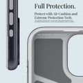 ACS06607 - iPhone 15 Pro Max Case Classic C1 (MagFit) in graphite full protection. protect with air cushion and extreme protection tech. aircushion technology, air pocket for corner protection. extreme protection tech, foam that dissipates shock on impact.