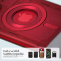 ACS06609 - iPhone 15 Pro Max Case Classic C1 (MagFit) in ruby daily essential magfit compatible. utilizes 0.75T magnets for firm hold on acc. accessories are sold separately.