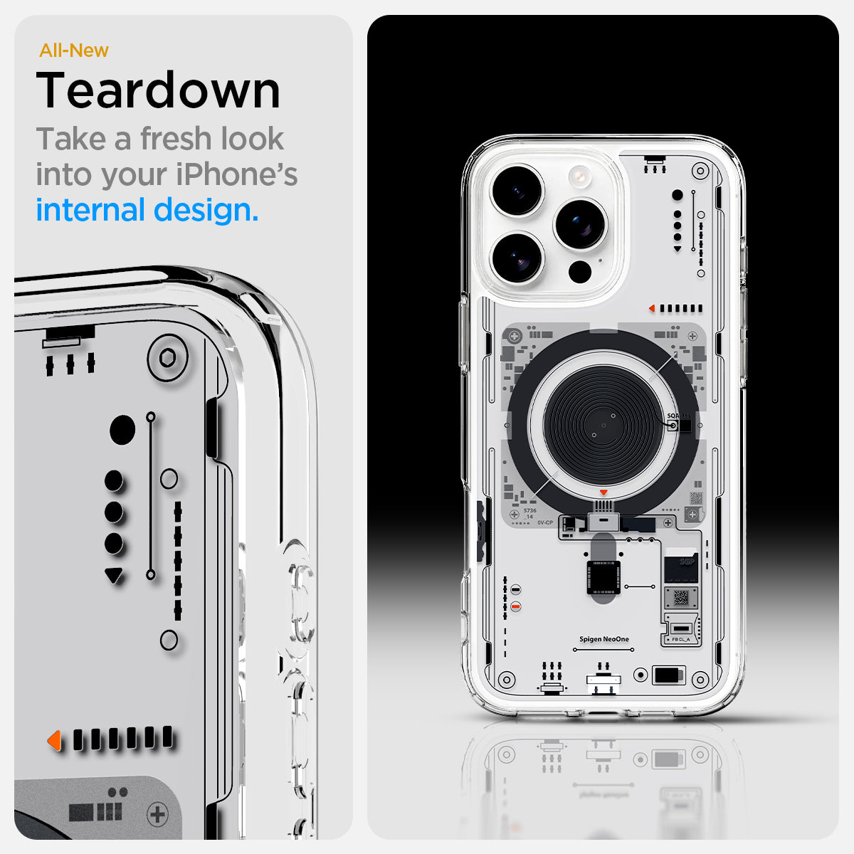 ACS08791 - iPhone 16 Pro Max Case Ultra Hybrid Neo One (MagFit) all new teat down take a fresh look into your iPhone's internal design.