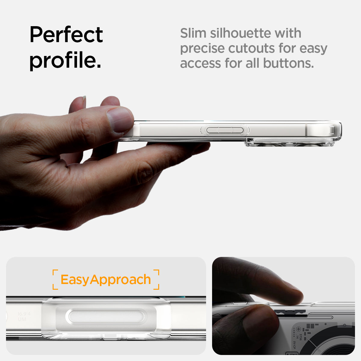 ACS08791 - iPhone 16 Pro Max Case Ultra Hybrid Neo One (MagFit) perfect profile. Slim silhouette with precise cutouts for easy access for all buttons.