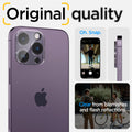 AGL05761 - iPhone 14 Pro / 14 Pro Max Optik Lens Protector in crystal clear  showing the no blemishes, no flash reflection oh, snap, original quality.