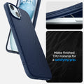 ACS06791 - iPhone 15 Case Liquid Air in navy blue matte finished TPU material for a satisfying grip