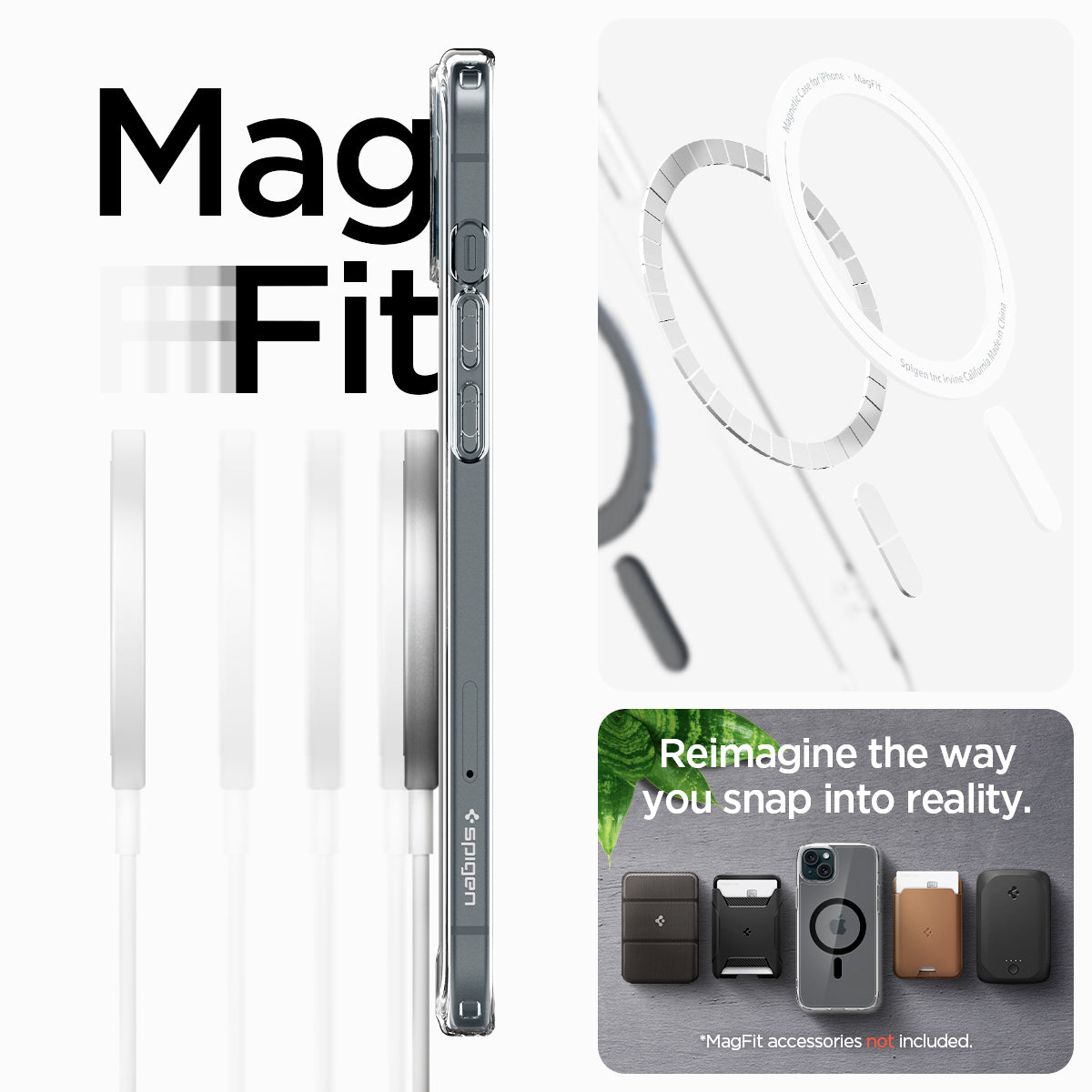 ACS06663 - iPhone 15 Plus Case Ultra Hybrid (MagFit) in carbon fiber