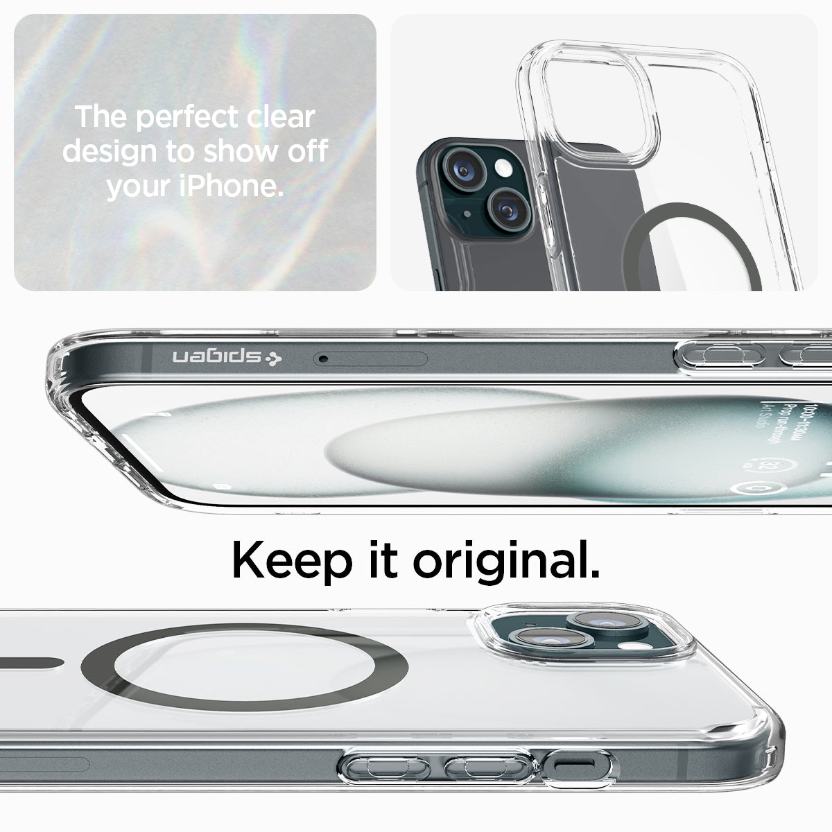 ACS06662 - iPhone 15 Plus Case Ultra Hybrid (MagFit) in graphite