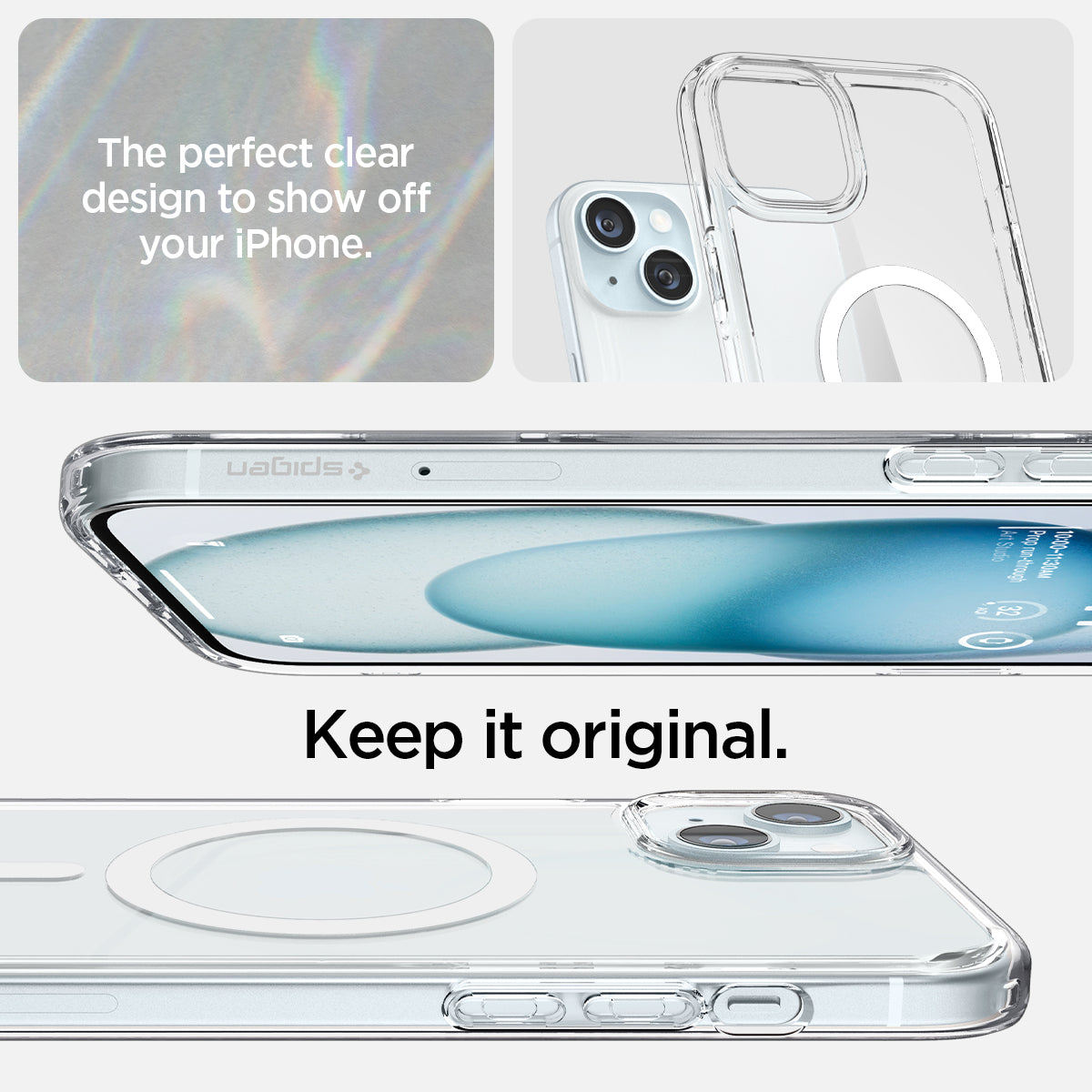 ACS06660 - iPhone 15 Plus Case Ultra Hybrid (MagFit) in white