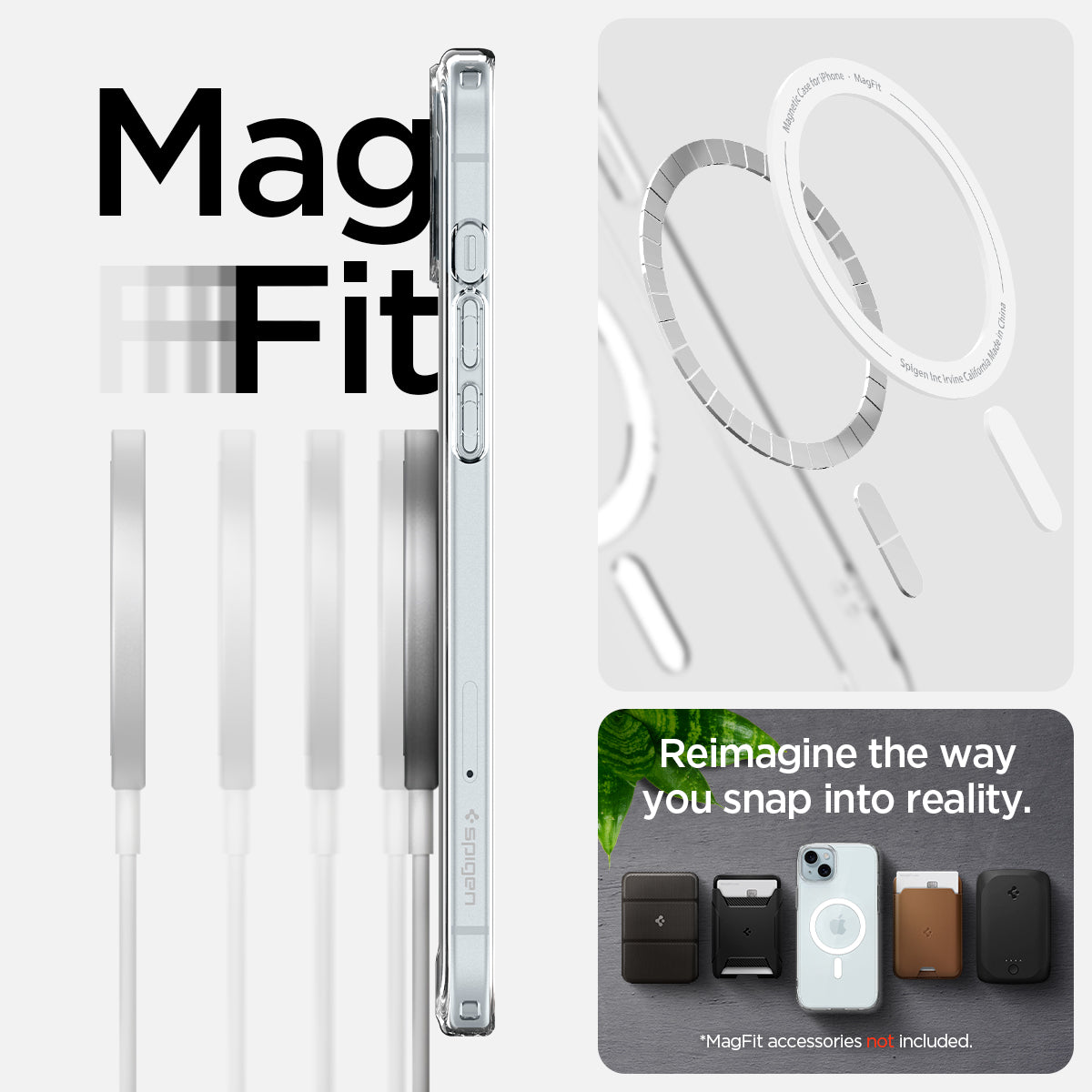 ACS06660 - iPhone 15 Plus Case Ultra Hybrid (MagFit) in white