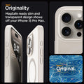 ACS07210 - iPhone 15 Pro Max Case Ultra Hybrid (MagFit) in Frost Natural sleek originality. Magsafe ready slim and transparent design shows off your iPhone 15 pro max. keep it original.Titanium
