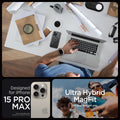 ACS06581 - iPhone 15 Pro Max Case Ultra Hybrid (MagFit) in frost black designed for iPhone 15 pro max. ultra hybrid magfit. do you. we got you.