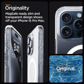ACS06580 - iPhone 15 Pro Max Case Ultra Hybrid (MagFit) in frost clear sleek originality. Magsafe ready slim and transparent design shows off your iPhone 15 pro max. keep it original.