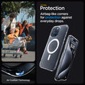 ACS06580 - iPhone 15 Pro Max Case Ultra Hybrid (MagFit) in frost clear all day protection. Airbag like corners for protection against everyday drops. air cushion technology.